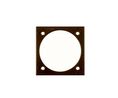 Wall Socket Spacer Ring Glossy INTEGRO Wall Mount 59.3 x 59.3mm Brown