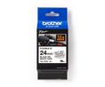 Black on White Label Printer Tape, 8 m Length, 24 mm Width