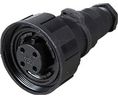 Circular Connector, Socket, 4 Contacts, 6A, 277VAC/VDC, IP68 / IP69K