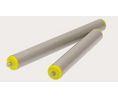 Interroll Zinc Plated Steel Round Conveyor Roller 50mm Dia. x 600mm L, Steel, 10mm Spindle, 630mm Overall Length
