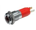 LED Indicator, Red, 700mcd, 24V, 14mm, IP67