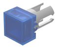Cache pour diffuseur d'interrupteur Carré Bleu transparent Plastique Série EAO 19