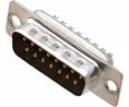 D-Sub Connector, Plug, DA-15, Solder Cup, Pack of 10 pieces