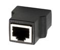 Sovitin, CAT5e, RJ45-pistokanta - Riviliitin, Suora