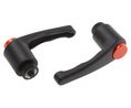 Stainless Steel Clamping Lever, M12 x 18mm, Zwart, 2 ST