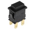 Pushbutton Switch Momentary Function 2CO Panel Mount Black