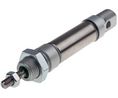 Pneumatic Piston Rod Cylinder - 16mm Bore, 10mm Stroke, ISO 6432 Series, Double Acting