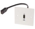 Single Gang 1 Way Female HDMI Faceplate