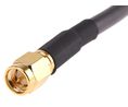 Mobilemark Female SMA to Male SMA, 1m, RF195 Coaxial, Terminated50 Ohm 50Ohm Black