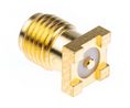 RF Connector, SMA, Socket, Straight, 50Ohm, PCB Pins
