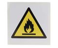 Self-Adhesive Fire Safety Hazard Warning Sign