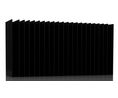 Heatsink, Universal Rectangular Alu, 0.09°C/W, 150 x 300 x 83mm, PCB Mount