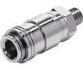 Festo Brass Male Pneumatic Quick Connect Coupling, M5 Male