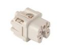 GWconnect Screw Terminal Insert Female 4-Pole 10A without Wire Protection Silver (Ag) Plated Contacts Size 3A 21x21, 10 kappaleen pakkaus