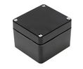 Watertight GRP Enclosure 1590 75x80x56.3mm Black Polyester IP66