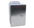 Type 4X Junction Box, 102x102x152mm, Stainless Steel, Grey