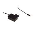Medical Power Supply GSM12E 24V 500mA 12W Euro Type C (CEE 7/16) Plug 2.1 x 5.5 mm Barrel Plug