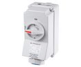 Switchable IP67 Industrial Interlock Socket 2P+E, Earthing Position 6h, 16A, 230 V