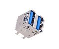 USB-Steckverbinder, Buchse, USB-A 3.0, Gerade, Positionen - 18