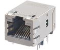 Modularer Steckverbinder, Buchse, RJ45, Rechter Winkel, Positionen - 8, Anzahl Kontakte - 8, Abgeschirmt