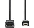 Videokaapeli, Mini DisplayPort -liitin - DisplayPort, uros, 3840 x 2160, 1m