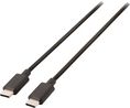 Cable, USB-C Plug - USB-C Plug, 1m, USB 2.0, Black