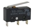 Micro Switch, SS, 5A, 1CO, 0.49N, Hinge Lever