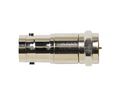 HF-Adapter, Gerade, BNC-Buchse - F-Stecker, 75Ohm