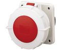 MENNEKES, TorsionSpringCONTACT IP67 Red Panel Mount 3P + N + E Industrial Power Socket, Rated At 125A, 400 V