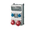 MENNEKES Blue, Red Wall Mount Industrial Power, Rated At 16A