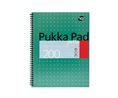 Pukka A4 Wirebound Hardcover Notepad, 100 Ruled Sheets
