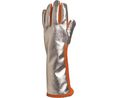Delta Plus TERK400 Orange Leather Heat Resistant Gloves, Size 10, Aluminised Brontoguard Leather Coating