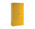 Yellow Steel Lockable 2 Door Hazardous Substance Cabinet, 1830mm x 915mm x 459mm