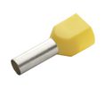 Twin Entry Ferrule 6mm² Yellow Pack of 100 pieces