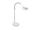LED Magnifying Glass Lamp with Floor Stand, 125mm, 1.75x, F, Glass, Euro Type C (CEE 7/16) Plug