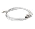 Cable, USB-C Plug - USB-A Plug, 1m, USB 2.0, White