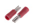 Spade Connector, Partially Insulated, Red, 0.5 ... 1.5mm², Socket, Pack of 100 pieces