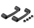 Handle, M8, 145mm, Glass-Filled Polyamide (PA GF), Black, Pack of 2 pieces
