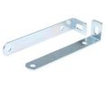 Angled Mounting Bracket Steel Silver Pack of 10 pieces