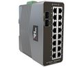 Commutateur Industrial Ethernet, Prises RJ45 16, Ports fibre 2SFP, 1Gbps, Couche 2 géré