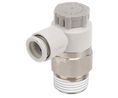 SMC AS Series Threaded Flow Controller, R 1/4 Male Inlet Port x 8mm Tube Outlet Port