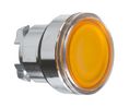 Osvětlené tlačítko, oranžová hlava, kov, ?22 mm, IP 69 (K)