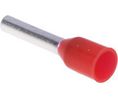 Schneider Electric, DZ5CE Insulated Crimp Bootlace Ferrule, 8.2mm Pin Length, 1.6mm Pin Diameter, 1mm² Wire Size, Red