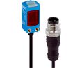 Miniature Optical Sensor Push-Pull 4.5m 500us 30V 100mA PinPoint LED, Visible Red Light Connector, M12, 4-Pin IP66 / IP67 / IP69 W4F