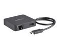 Multi-Port-Adapter, USB-C-Stecker - HDMI-Buchse / RJ45-Buchse / USB-A-Buchse / USB-C-Buchse, Schwarz