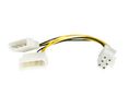 Câble d'alimentation pour carte vidéo PCIe 152mm Noir / Jaune