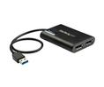 Multi-Port-Adapter, USB-A-Stecker - DisplayPort-Buchse, Schwarz