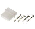 TE Connectivity, Commercial MATE-N-LOK Male Connector Housing, 5.08mm Pitch, 4 Way, 1 Row