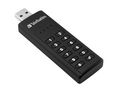 USB Stick, Keypad Secure, 32GB, USB 3.0, Black