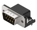 D-Sub Connector, 10.3mm, Angled, Plug, DE-9, PCB Pins